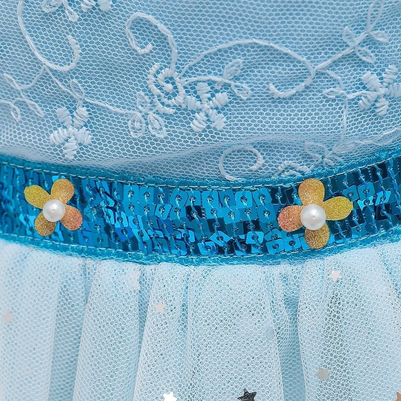 Frozen Elsa embroidered sparkly costume dress - Picture 4 of 10